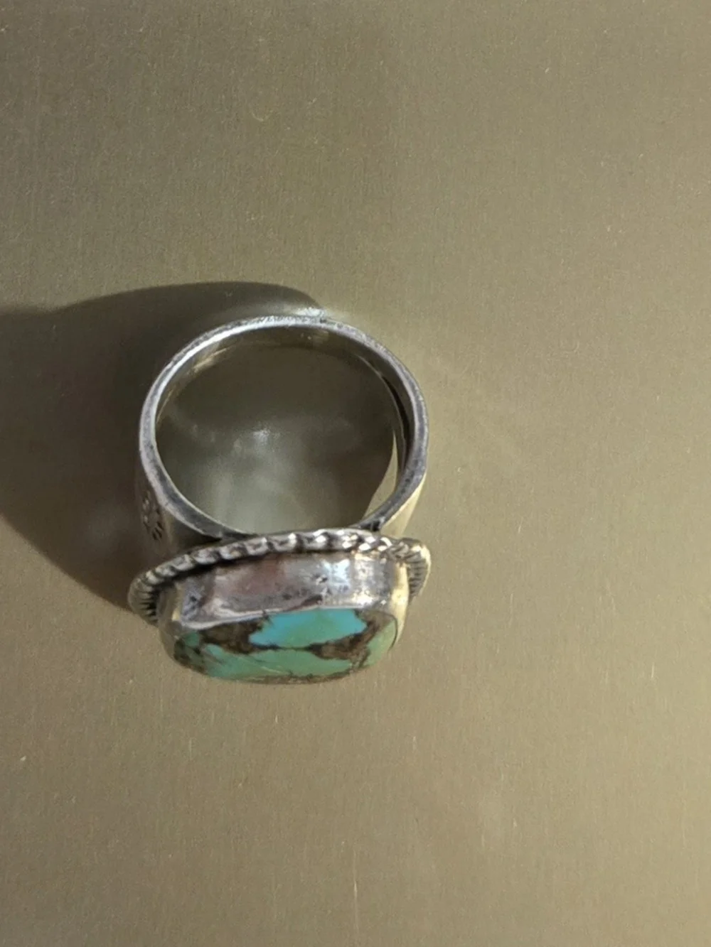 N/A detailing turquoise band